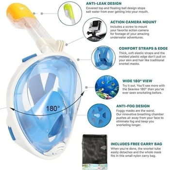 6 Värvi Uus Ujumise Mask ja Snorkel Set Mereäärne Silikoon sukeldumismask Hingamisteede Maskid Ohutu ja Veekindel Ujumine Seadmed