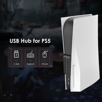6 in 1 USB Hub 5 USB-A + 1 USB-C Sadamate PS5 PS5 Digitaalne Väljaanne