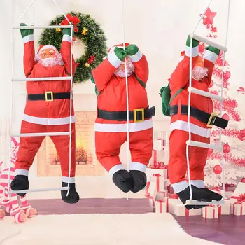 60CM jõulukaunistused Ronida Köis Redel Santa Claus Ja Langevari Santa Claus Nukk Jõulupuu Ripats Uue Aasta Kingitused
