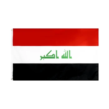 60X90/90X150CM Iraagi Lipu Tegevuse Dekoratiivsed Riigi Banner