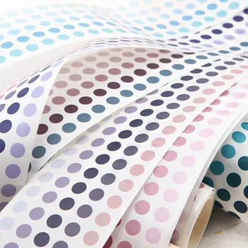 60mmx3m Baasi Dekoratiivne Element maalriteip Värv Dot Washi Lindi Diy Scrapbooking Washi Kleebis Silt Jaapani Kirjatarvete