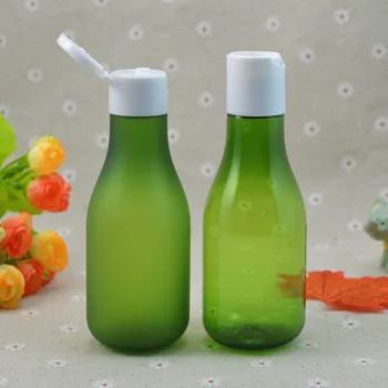 60pc/palju 150ml Roheline Plastikust Pudel Šampooni, Flip/Ketas Kork,Tühi Koor Konteiner,Korduvtäidetavaid Koor Pudel,5oz PET Purk