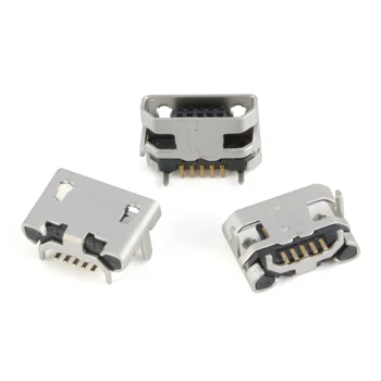 60pcs/palju 5 Pin-SMT Socket Connector Micro-USB-B-Tüüpi Naine Paigutuse 12 Mudeleid SMD DIP Pesa Pesa Diy kit