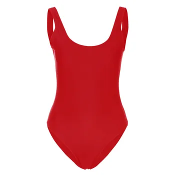 61# Ujumistrikoo Bodysuits Kõrge Vöökoht Punane Must Valge Mood Naiste Retro Elastne Kõrge Lõigatud Madal Tagasi Ühes Tükis Ujumisriided, Ujumispüksid