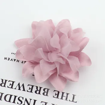 6Pcs DIY 3D Flower Patch Flower Applique Fabric Patches for Clothing Dress Hair Clothes Ornament Craft Supplies