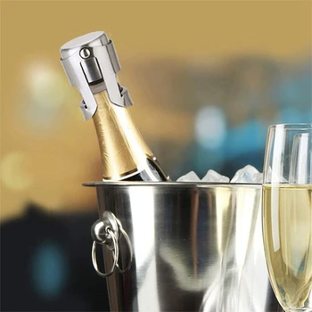 6TK Roostevabast Terasest Champagne Veini Pudeli Korgiga, mis on Kaasaskantav Hülgelaev Baar Suletakse Korgiga Veini ja Vahuveini Šampanjat Kork