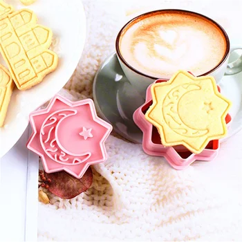 6TK/SET EID MUBARAK Ramadan Biskviit Hallituse Cookie Kutter 3D DIY Kook Küpsetamine Vahendid Küpsetamine Lõikur Hallituse Kook Dekoreerimiseks Vahendid 195305