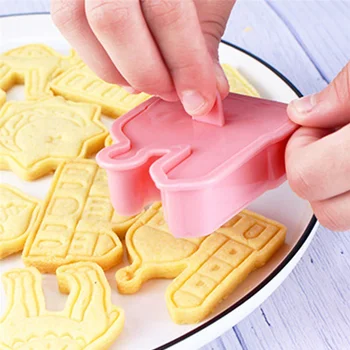 6TK/SET EID MUBARAK Ramadan Biskviit Hallituse Cookie Kutter 3D DIY Kook Küpsetamine Vahendid Küpsetamine Lõikur Hallituse Kook Dekoreerimiseks Vahendid