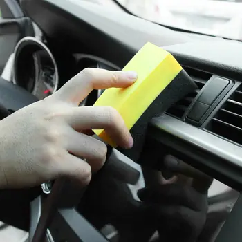6tk Rehvi Kontuuri Kaste Aplikaator Padjad Gloss Shine Värvi Poleerimine Sponge Vaha Auto Tooted