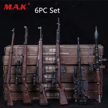 6tk/Set 1/6 sõdur automaatne vintpüss sniping relv relv mudelid 4D RPG M14 sobib 12 tolli tegevus arvandmed nukud