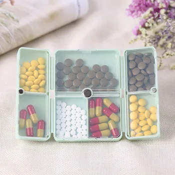 7 Päeva Nädalas Pill Box Kokkupandav Reisi Meditsiin Omanik Pill Box Tablett Hoiukarpi Konteiner Dispenser Abimees 4 Värvi