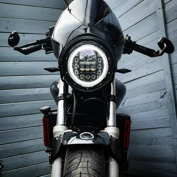 7 Tolline Esitulede Jaoks Harley Mootorratta 7Inch Ring PÄEVATULED suunatuli Halo LED Esilatern
