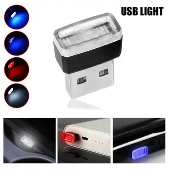 7 Värvid Automaatne RGB Auto LED USB Ümbritseva Valguse Meeleolu Interior Lamp Plug/Play Avarii Lambid Mini Auto Auto Tarvikud Decor 144305