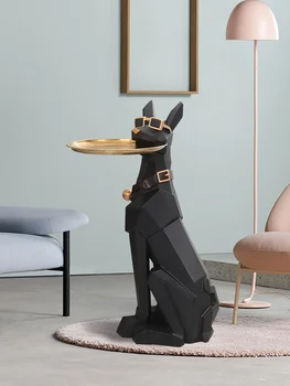 73cm 56cm Bluetooth audio Põhjamaade elutuba koer, elevant tabel kõlar korrus pronksist skulptuur ornament home decor loominguline kingitus