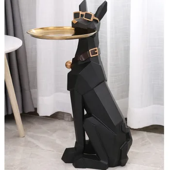 73cm 56cm Bluetooth audio Põhjamaade elutuba koer, elevant tabel kõlar korrus pronksist skulptuur ornament home decor loominguline kingitus