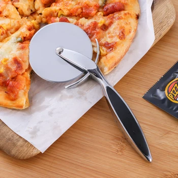 7CM pizza lõikur tsingi sulam pizza lõikur loominguline küpsetamine nõud lõikamine pizza lõikur