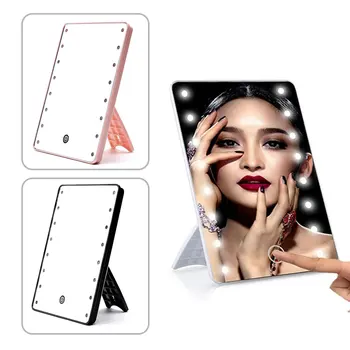 8/16 Led Meik Peegel LED Touch Reguleeritav Kerge Kosmeetiline Peegel Valgustatud Edevus Peegel Laua Vannituba Reisi