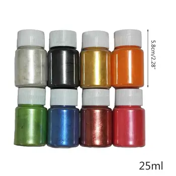8-24TK Komplekt pärlmutterläiget tekitavad Mica Pulber Epoksüvaik Värvi Pärl Pigment DIY Ehted Käsitöö Seep Tegemise Aksessuaar dropshipping B85D
