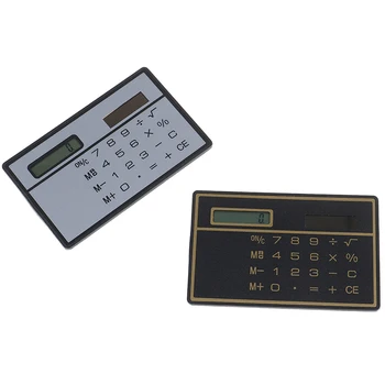 8-Kohaline Ultra Õhuke Päikeseenergia Kalkulaator, Millel On Puutetundlik Krediitkaardi Disain Portable Mini Kalkulaator Business School