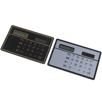 8-Kohaline Ultra Õhuke Päikeseenergia Kalkulaator, Millel On Puutetundlik Krediitkaardi Disain Portable Mini Kalkulaator Business School