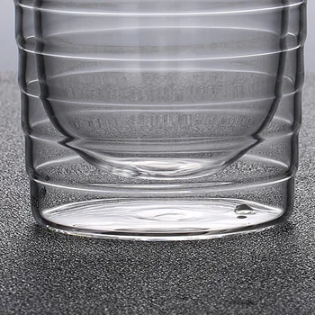 85ml 150ml 350ml double wall isoleeritud klaas cup läbipaistev kruvi office piima tassi 2tk drinkware set reisimine kruus sõprade Kingitus 16270