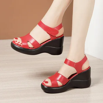 8cm Kontsaga Sandaalid Naistele 2021 Suvel Uued Kõrge Kontsaga Platvorm Suur Suurus 32 43 Valge Punane Naiste Jalanõud Sandaalid 620