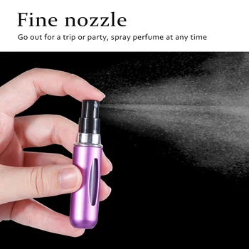 8ml Korduvtäidetavaid Mini Parfüümi Pudeli Kaasaskantav Alumiinium Pihusti 5ml Täitke Parfüümi Spray Pudel, Kosmeetikatoodete Konteiner Reisi
