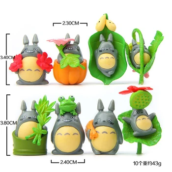 8pcs/set Minu Naaber Totoro Kiki Kiki ' s Delivery PVC Kass Tegevus Joonis Nukk On Kaitseraua Saagi Decor Vaik Plastikust Mudel