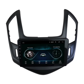 9 Tolline Raadio Sidekirmega 2013. aasta CHEVROLET CRUZE Double Din Stereo Paneel Kriips Refitting Paigaldamine Trim kit GPS Bezel Frame