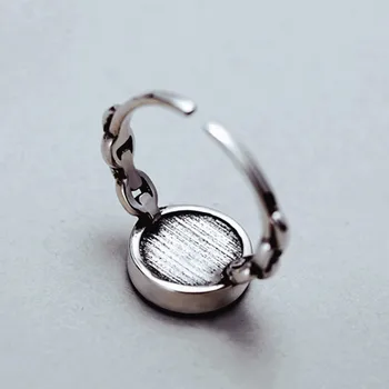 925 Sterling Hõbe Vintage Ring Ehted Retro Fashion Reguleeritav Suurus Helise, Naised, Tüdrukud jz551