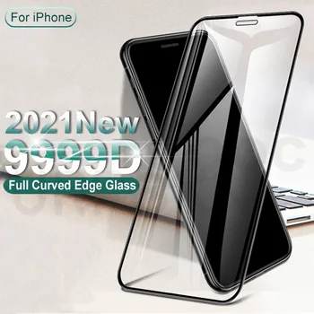 9999D Täielikult Katta Kaardus Karastatud Klaas iPhone 11 12 Pro XS Max X-XR 12 Mini Ekraani Kaitsekile iphone 8 6 7 Pluss Klaas SE 2020