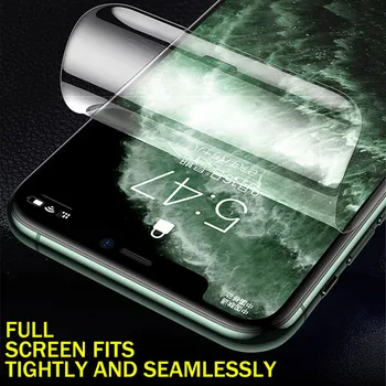 999D Täielikult Katta Hüdrogeeli Film iPhone 12 Pro Max XS-XR-X 12Mini Screen Protector For iPhone 11 Pro Max 6 6S 7 8Plus Mitte Klaas