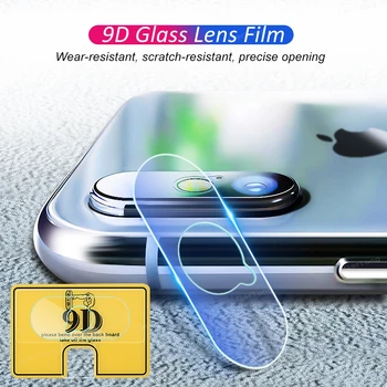 9D Kaamera Objektiiv Klaasist Kate iPhone X 10 11 Pro XS Max XR Screen Protector For iPhone 7 8 Plus Kaamera Klaas Film