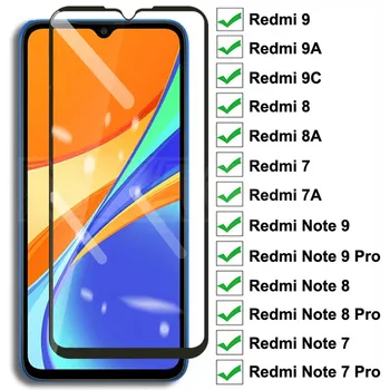 9D Karastatud Klaas Xiaomi Redmi 9 9A 9C 7 8 8A 7A Screen Protector Glass Redmi 10X Lisa 8 8T 7 9S 9 Pro Max kaitseklaas