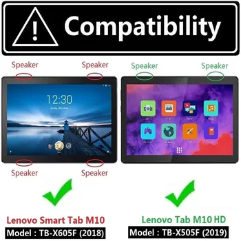 9H Karastatud Klaas Lenovo Tab M10 TB-X605F X505F 10.1 Tolline Ekraan Kaitsja Anti Scratch Mull Vaba HD Selge kaitsekile