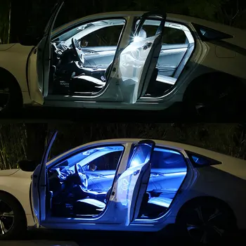 9pcs Aastateks 2003-2012 Fiat idea Valge Canbus Tõrge Tasuta LED Pirnid Salongi LED-Dome Lae-Katuse Kaart Tuled Kit Car Accessories