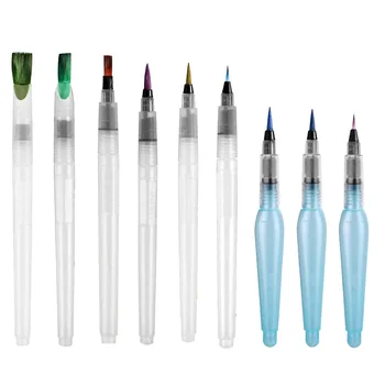 9pcs veemahutite Akvarell Pen Uudsus Kirjalikult Vee Pen Kunstnik, Akvarell Pintsliga Värvimine Pen Kooli Õpilase Joonistus Pakkumise