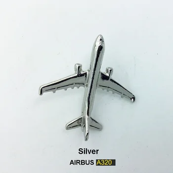 A320 & A340 Gold&Silver Airbus Lennunduse Pääsme 2.8*3.1 cm, Autentsed Piloot Märgid lennuk sobib lennuk kullatud
