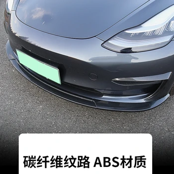 ABS esistange Lip Kaitseraua Spoiler Lip Spoiler Eest Tesla Model 3 Sedaan 4-ukseline K Stiili 16~18