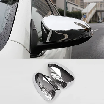 ABS süsinikkiust Toyota Venza Auris 2013 2016 2017 Tarvikud Auto tagauks rearview mirror cover sisekujundus disain 138772
