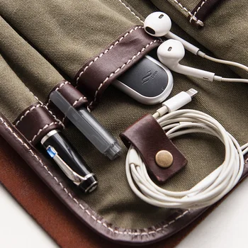 AETOO Cowhide koos lõuend multi-function sidur, meeste käekott, mobiiltelefoni kott, käsi-kaardi hoidik