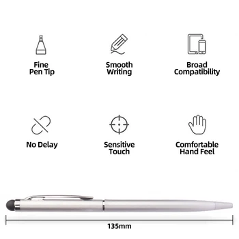 ANKNDO Universaalne Touch Pen 2 in 1 Hambaork Pöörleva Palli Punkt puutepliiats Samsung Huawei Oppo Vivo Mahtuvuslik Pliiatsid 38139