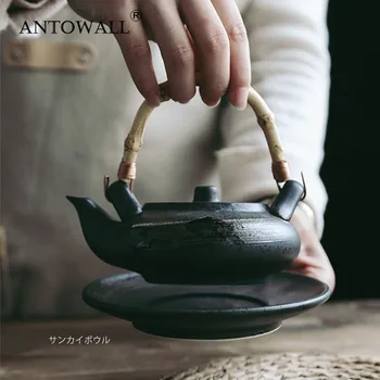 ANTOWALL Jaapani Retro Keraamiline Väike Teekann Teacup Aurutatud Pot Jaapani ja korea Toidud, Nõud, Restoran, Teekann