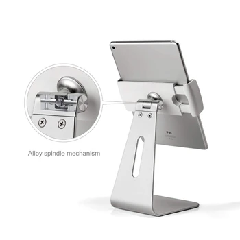 AP-7S Alumiinium 7-13 tolline Tablet PC Stand Ekraan 360 Pöörde vaatenurgaga 180 Kraadi Reguleeritav iPad Mini Pro Pind