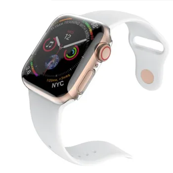 ARVUTI Kõva karpi Shell Raami iwatch Apple Watch Seeria 2/3/4/5/6/SE 38mm 42mm 40mm 44mm Screen Protector Klaasist Kate