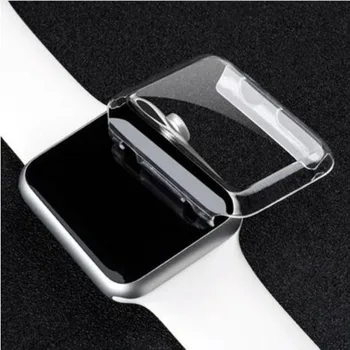 ARVUTI Kõva karpi Shell Raami iwatch Apple Watch Seeria 2/3/4/5/6/SE 38mm 42mm 40mm 44mm Screen Protector Klaasist Kate
