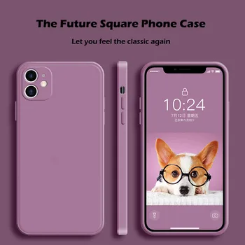 ASTUBIA Ametlik Vedelik Pehmest Silikoonist Telefon Case For iPhone 11 12 Pro Max Mini 7 8 Plus X XS MAX XR SE 2 2020 Juhul Katta Coque