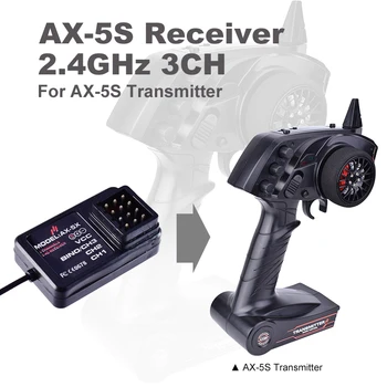AUSTAR AX-5S 2.4 GHz, 3-Vastuvõtja RC-Upgrade Ruumi Osad RC Auto, Paadi AUSTAR AX5-S Saatja TRX4 Axial SCX10 D90 RC Auto 90330