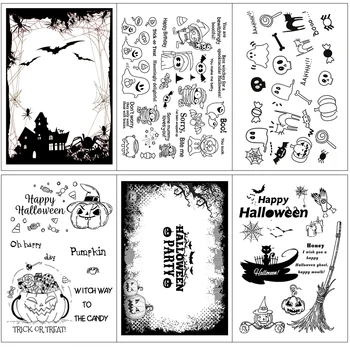 AZSG Halloween Witch/Kummitus/Õnnistus Selge Templid DIY Scrapbooking/Kaardi Tegemine/Album Dekoratiivsed Silikoon Tempel Käsitöö