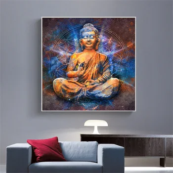 Abstraktne Budismi Lõuendile Maali Kaasaegne Jumal Buddha Kunsti Plakatid ja Pildid Seina Art Pilte elutuba Teemajas Home Decor